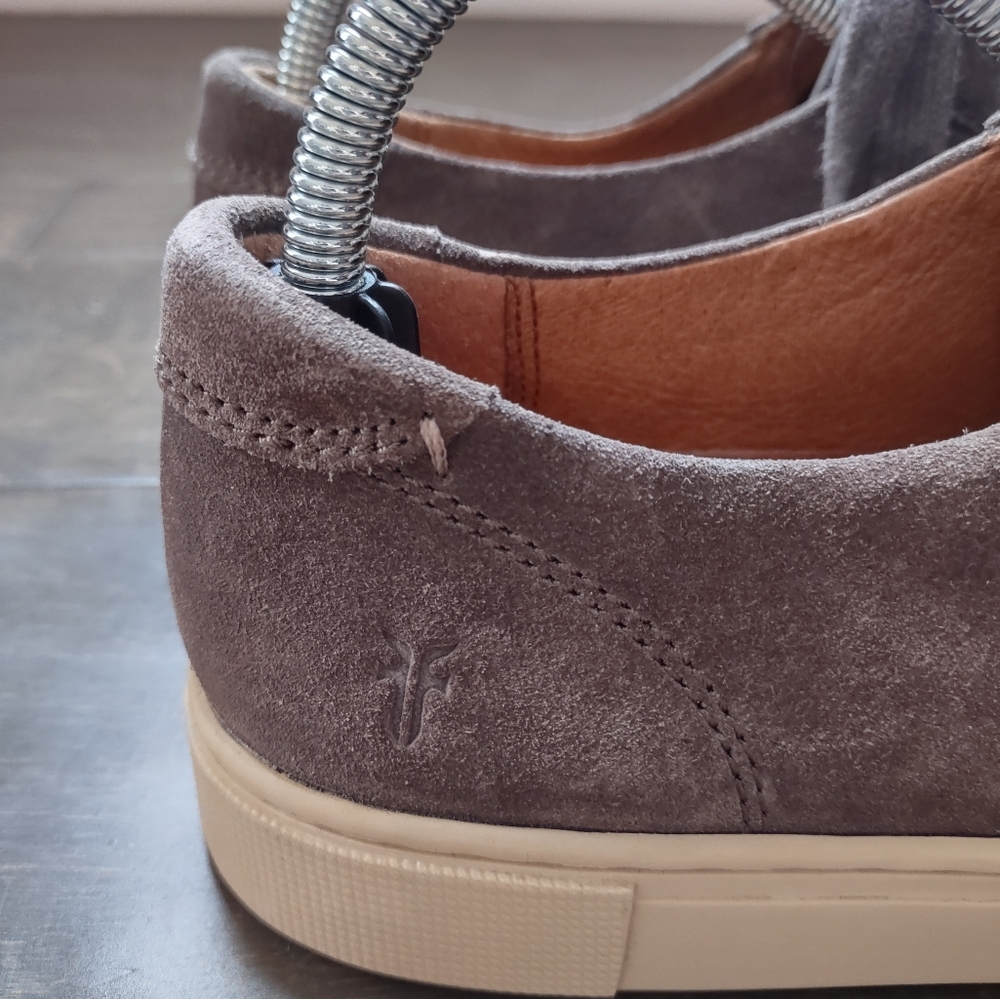Frye Gemma Low Top Suede Leather Sneakers - Picture 6 of 15